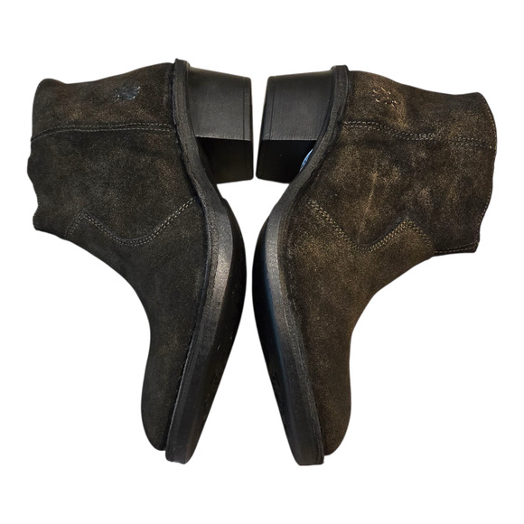 Fly London Ankle Boots Womens Size 39 Griffon Olive Leather Earthy Grunge Urban - Picture 12 of 16